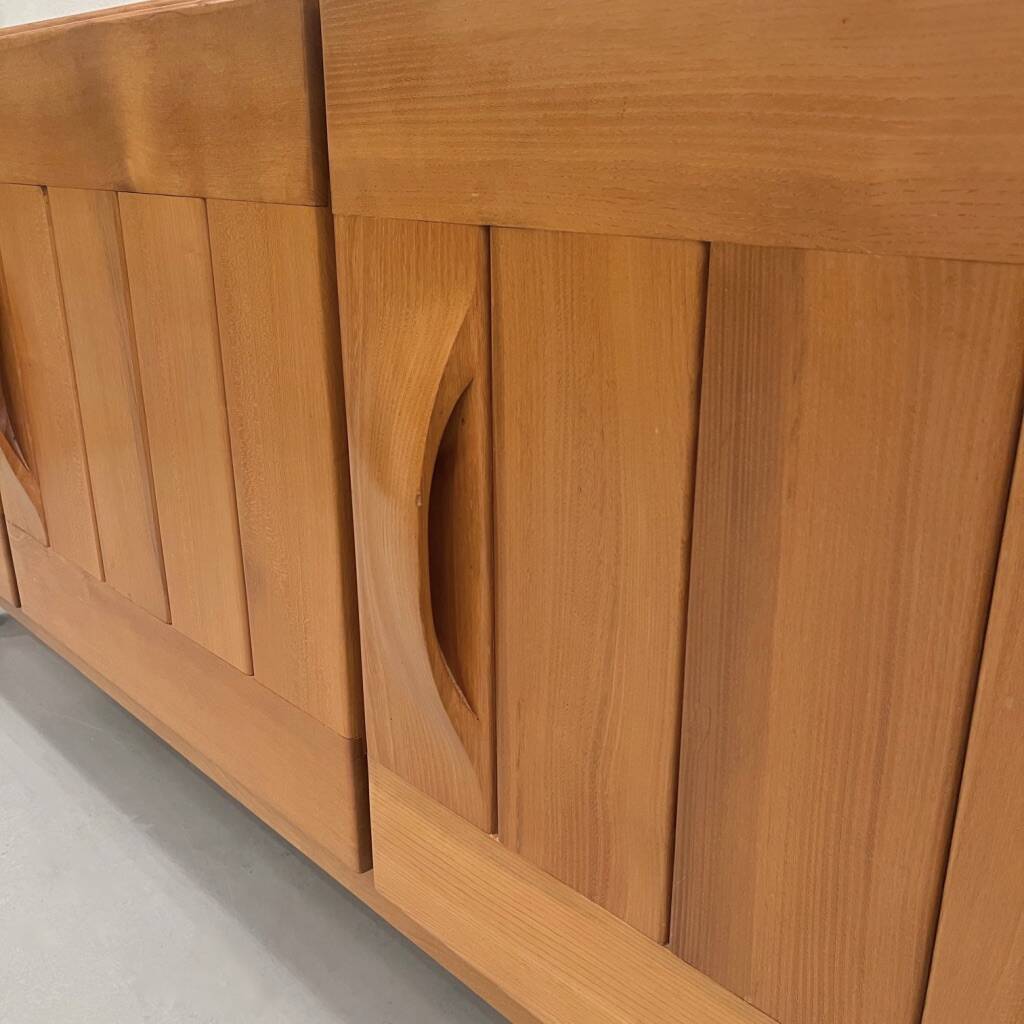 Massive elm enfilade from the Regain house, France around 1970.