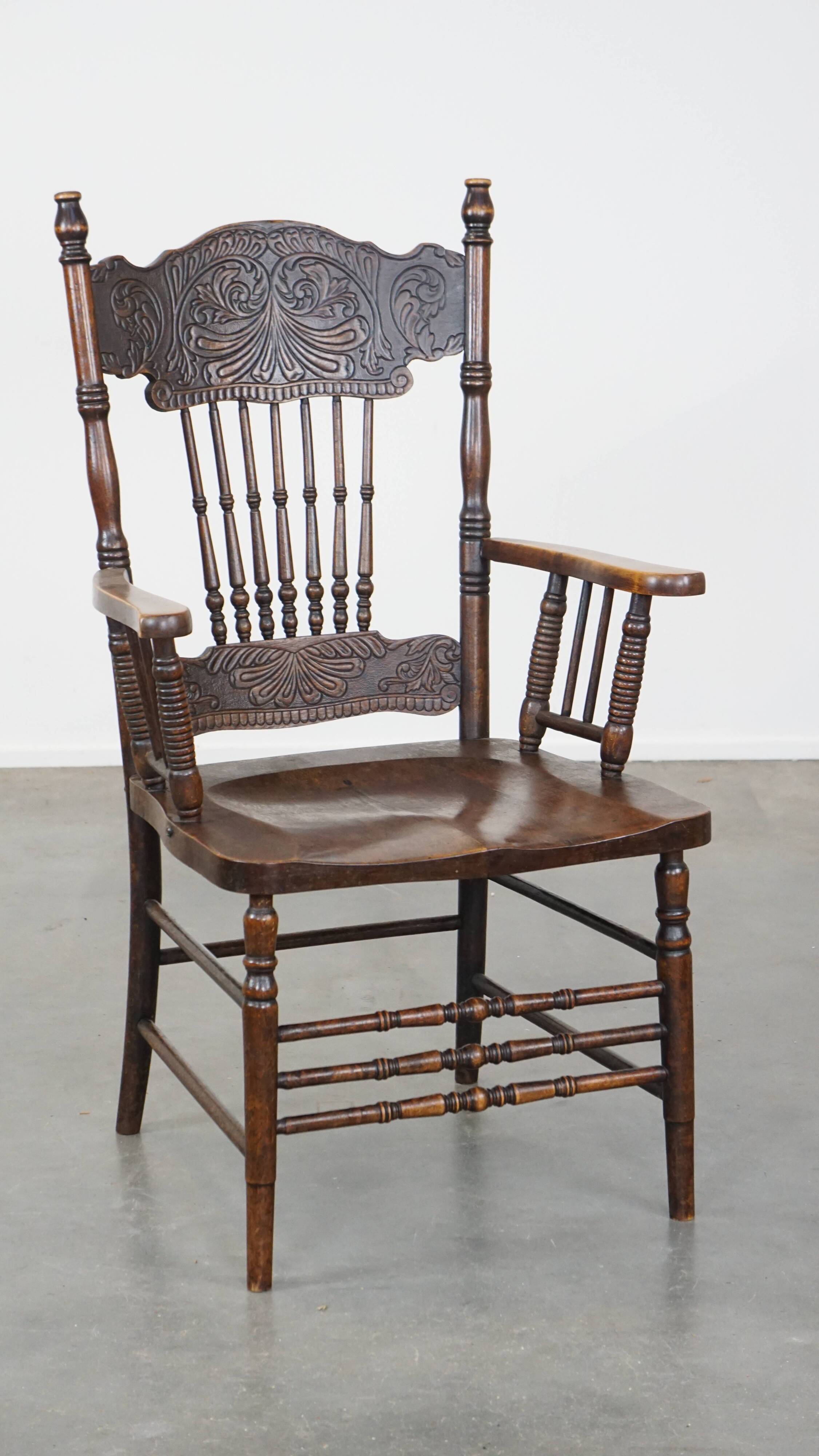 Antique English spindle chair