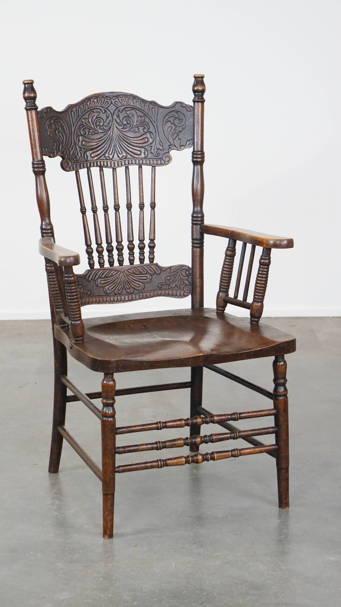 Antique English spindle chair