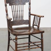 Antique English spindle chair