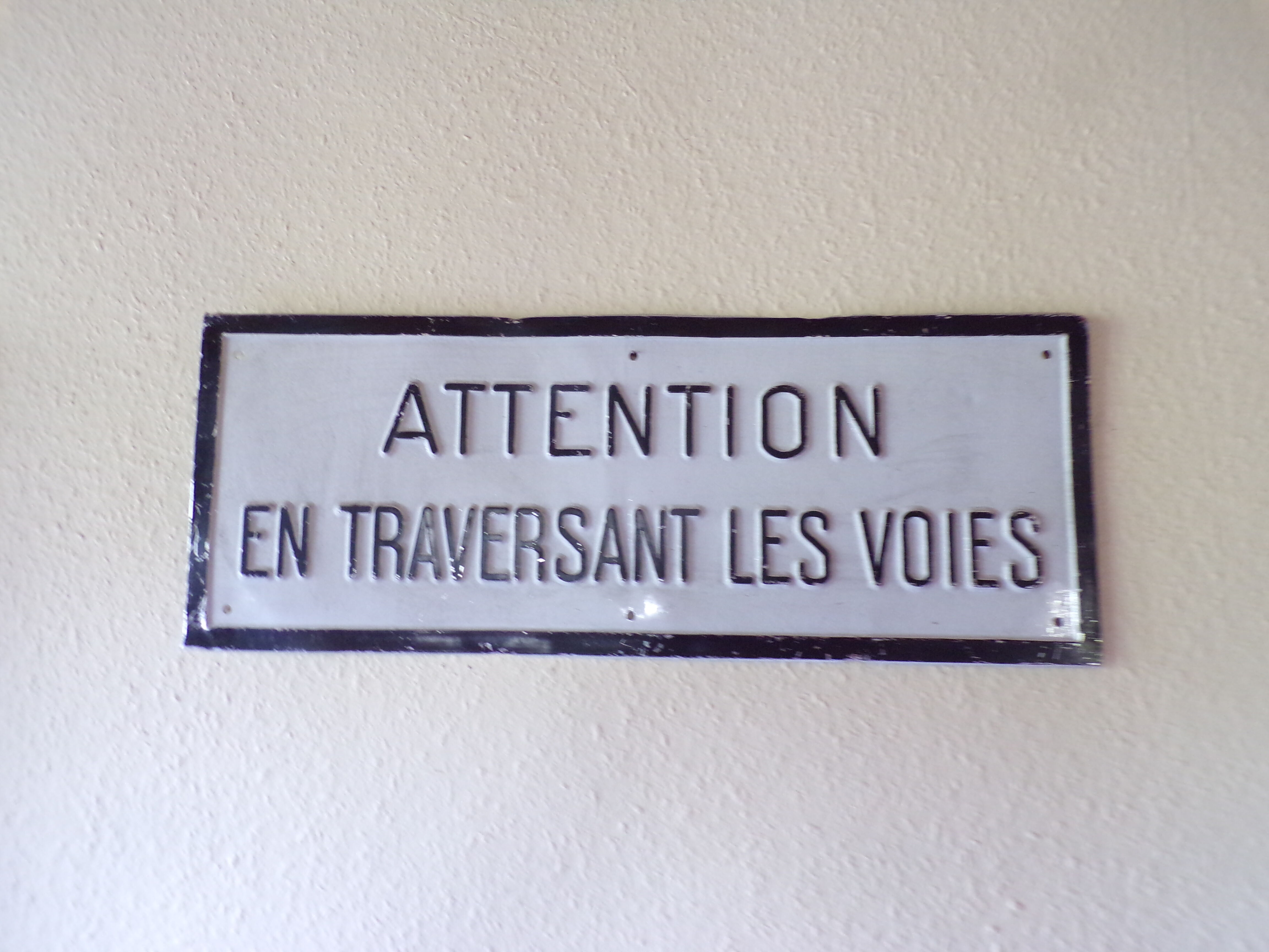 SNCF aluminium plate