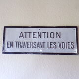 SNCF aluminium plate