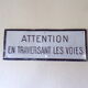 Plaque SNCF aluminium