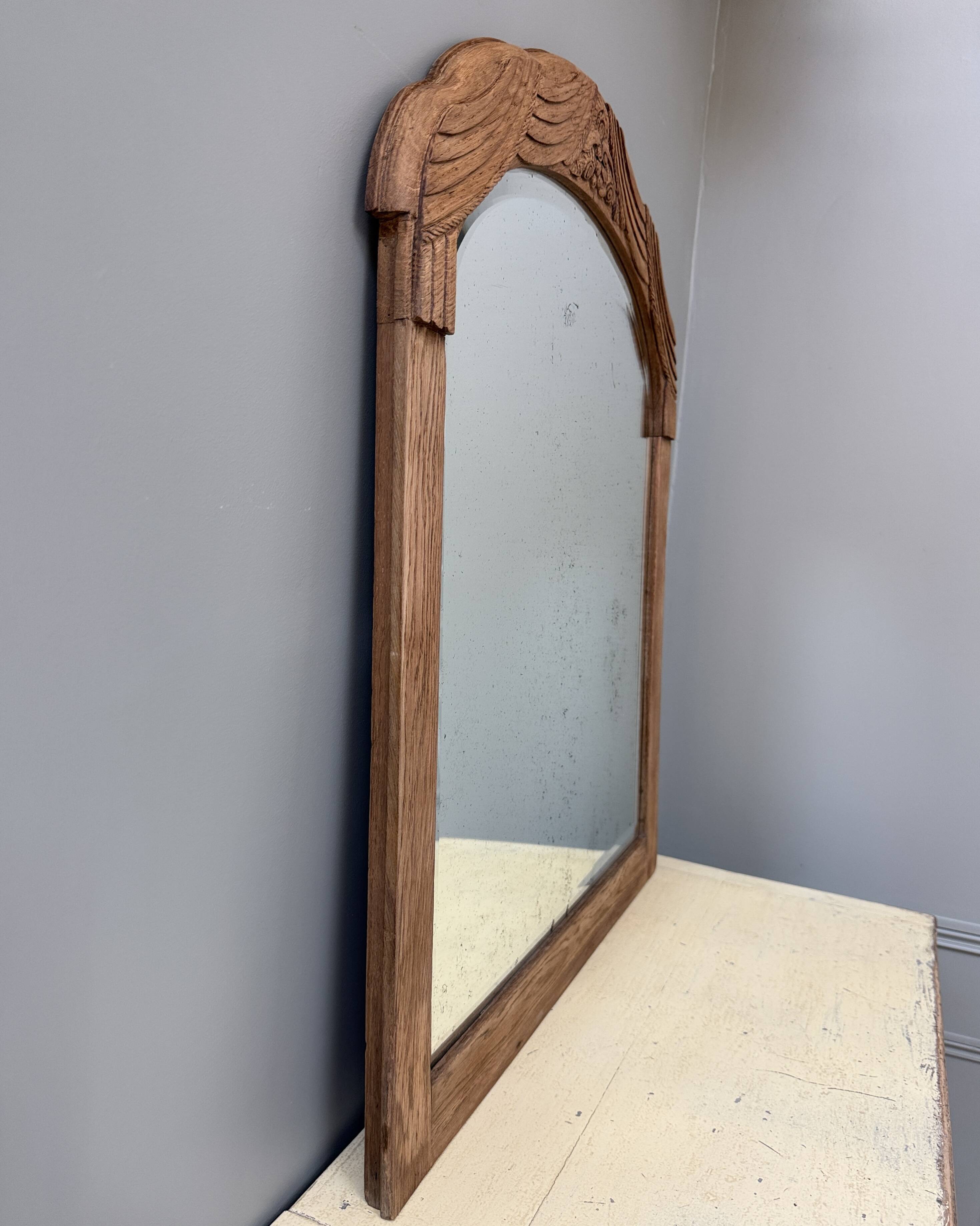 Art Deco oak mirror (renovated)