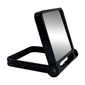 Double Black Table Mirror by Roberto Maderna for Gedy, 1970