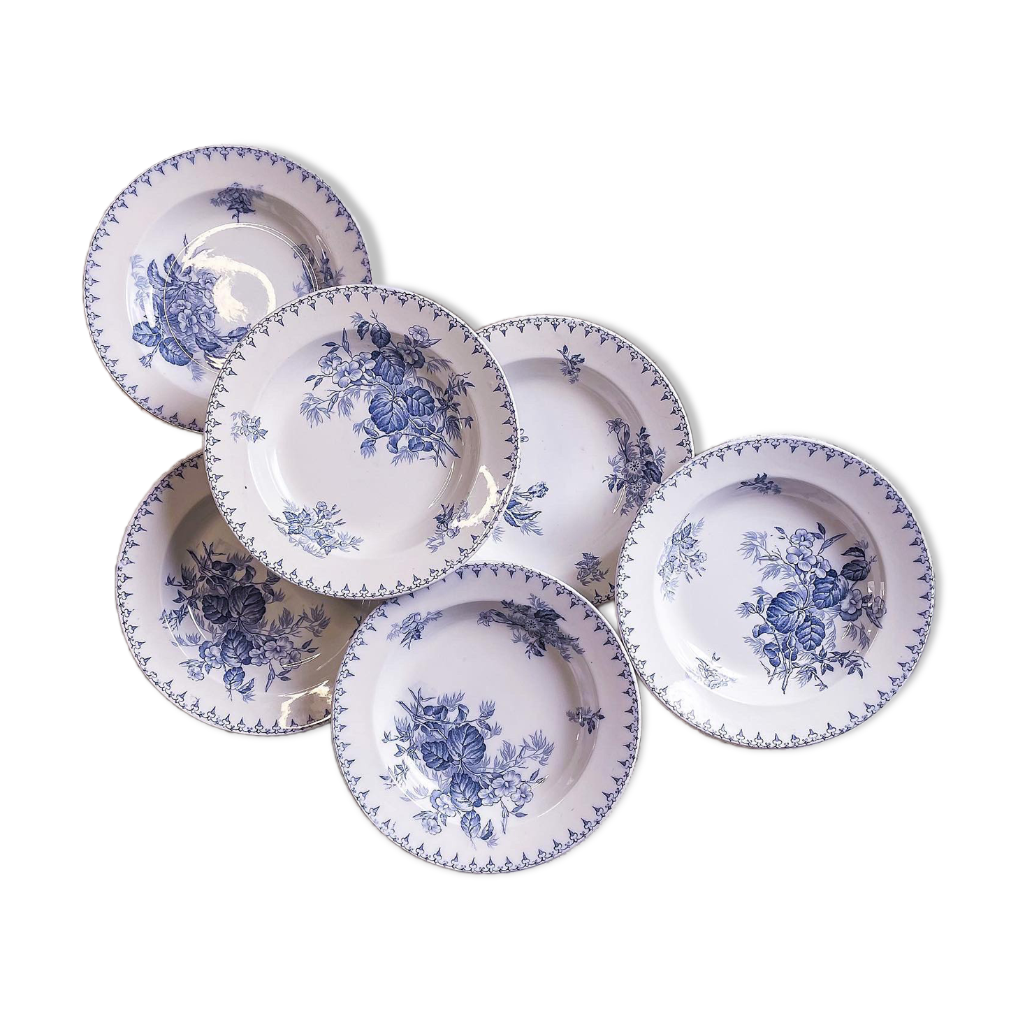 6 hollow plates iron earth model Flora