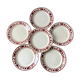 Set of 6 flat plates Badonviller model "Barbizon" 30s