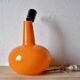 Zenith - Vintage pendant light in orange opaline - Space Age Design - Made in Germany