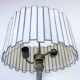 Lampe en bronze avec abat-jour en nacre