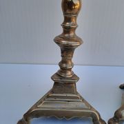 Pair of bronze torches 17th