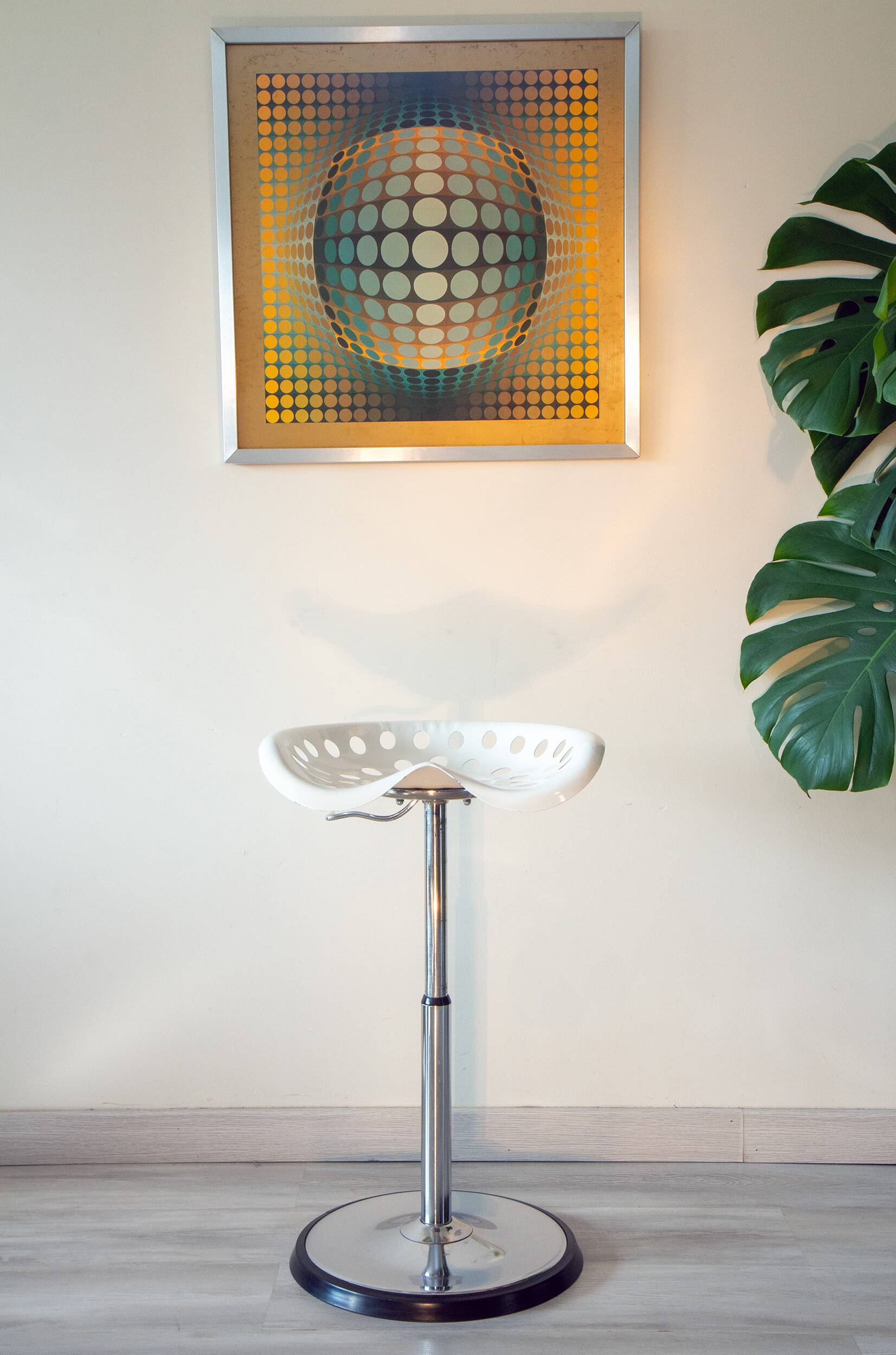 Etienne Fermigier telescopic stool for Mirima, 1972