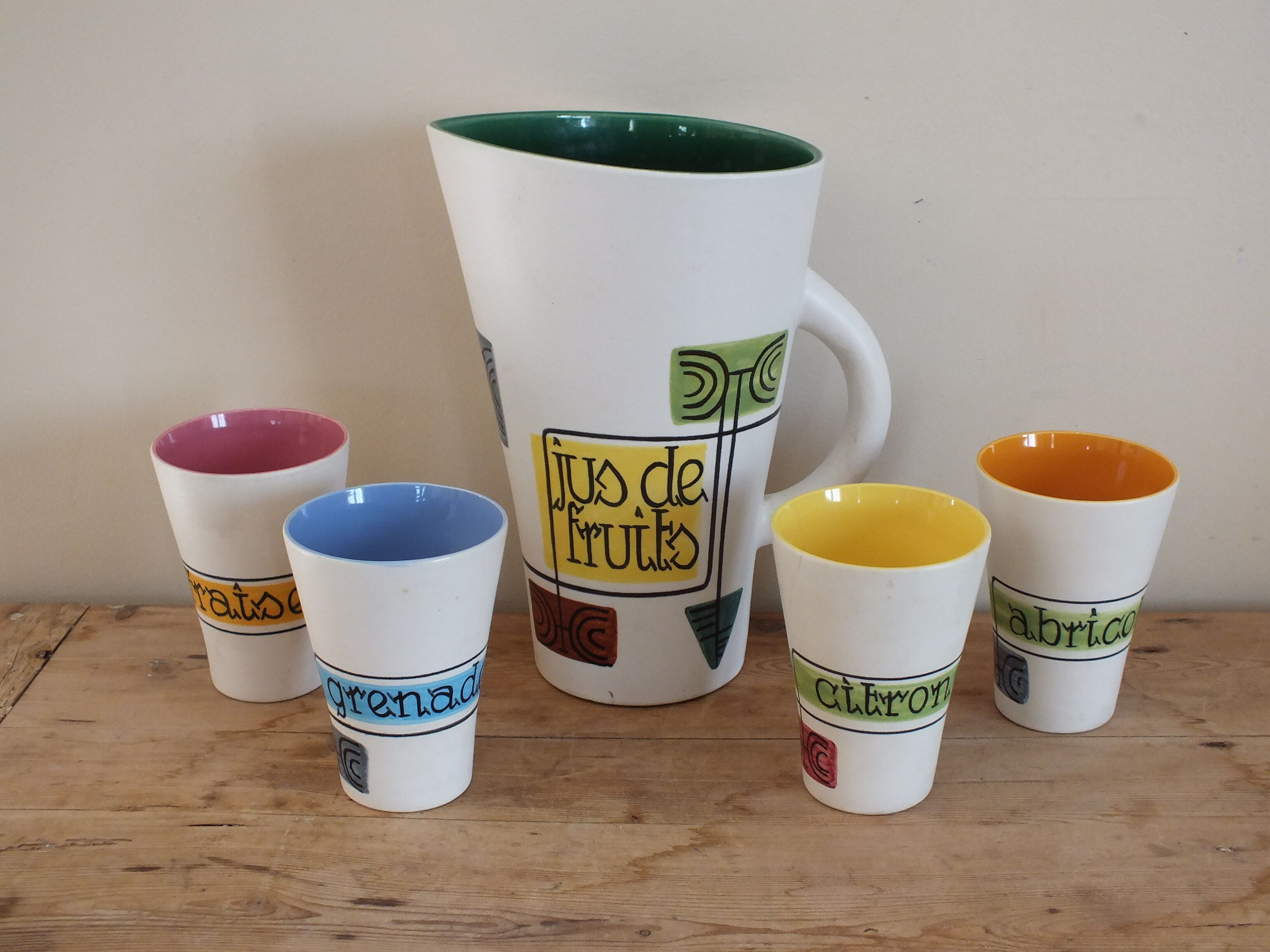 Vintage fruit juice set - Elchinger