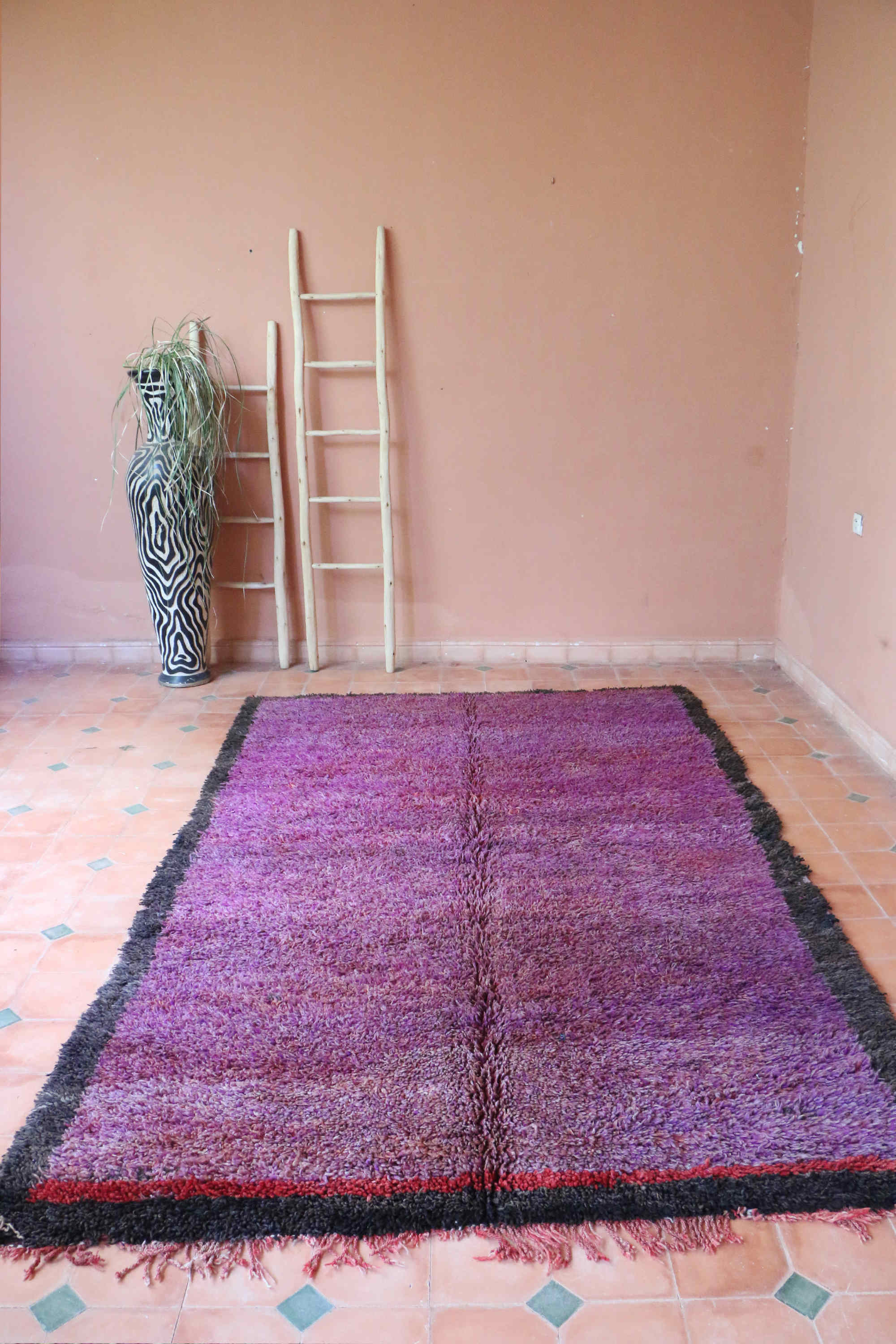 Moroccan Carpet Purple 184 x 307 cm