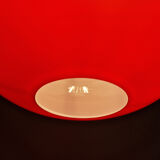 Vintage suspension in red opaline, 1960s-70s.