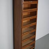Vintage Dutch Oak Haberdashery Shop Cabinet / Vitrine, 1950s
