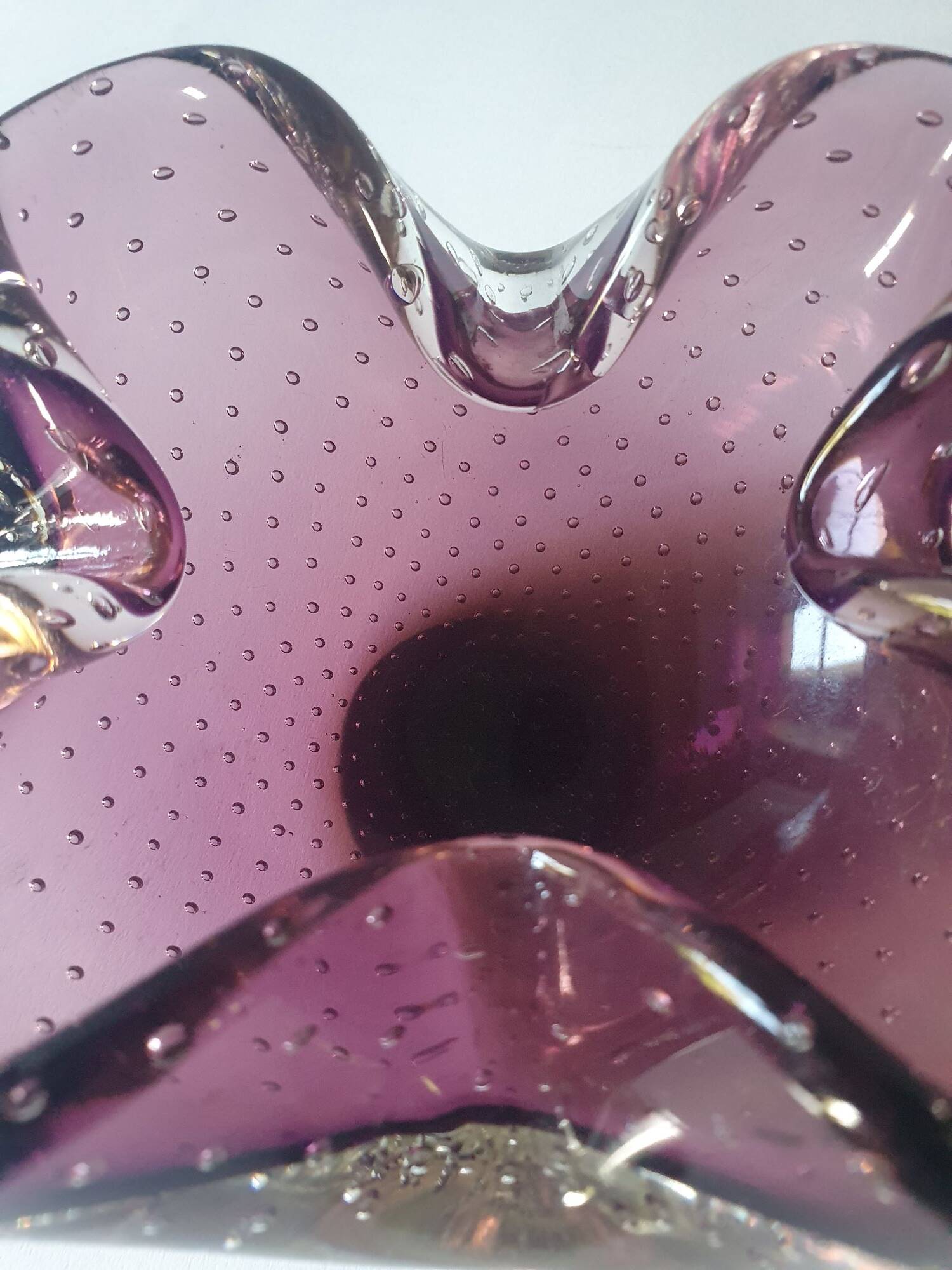 Murano sommerso ashtray