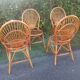 Chaises rotin vintage