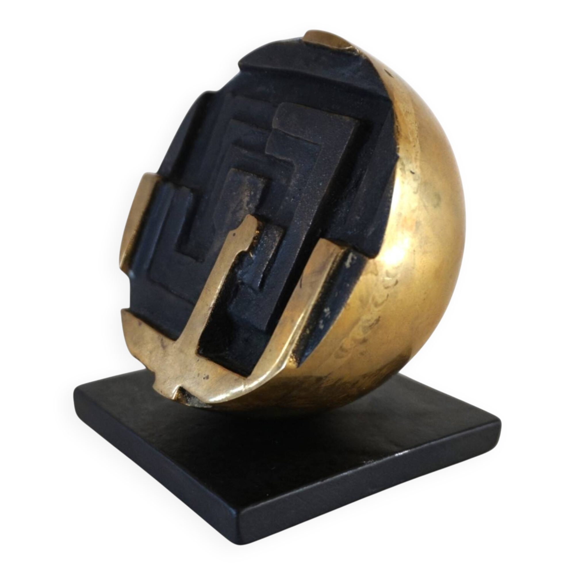 Bronze sculpture Labyrinth by Fanna Roncoroni, 1970