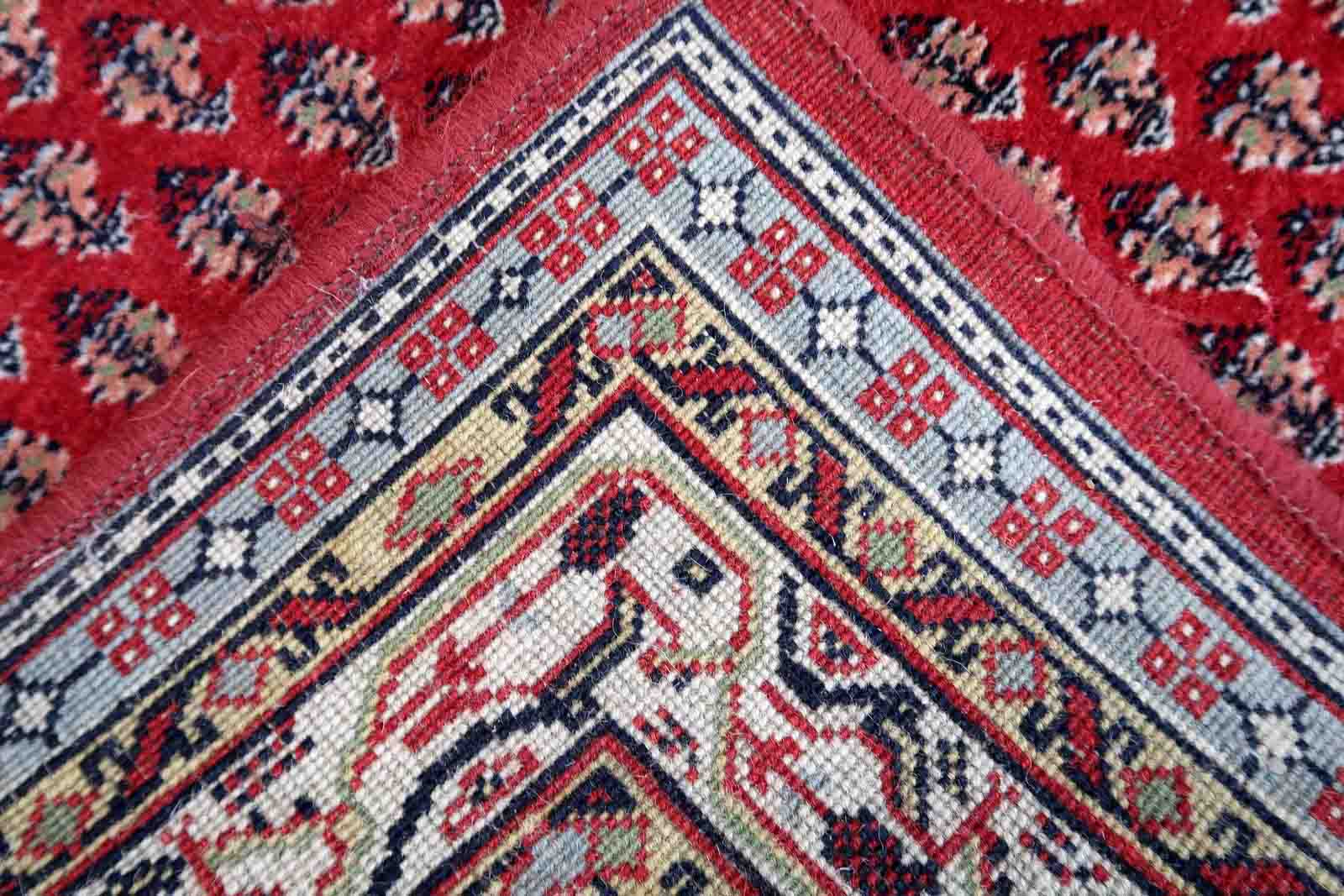 Vintage Indian carpet Seraband 100cm x 189cm 1970s