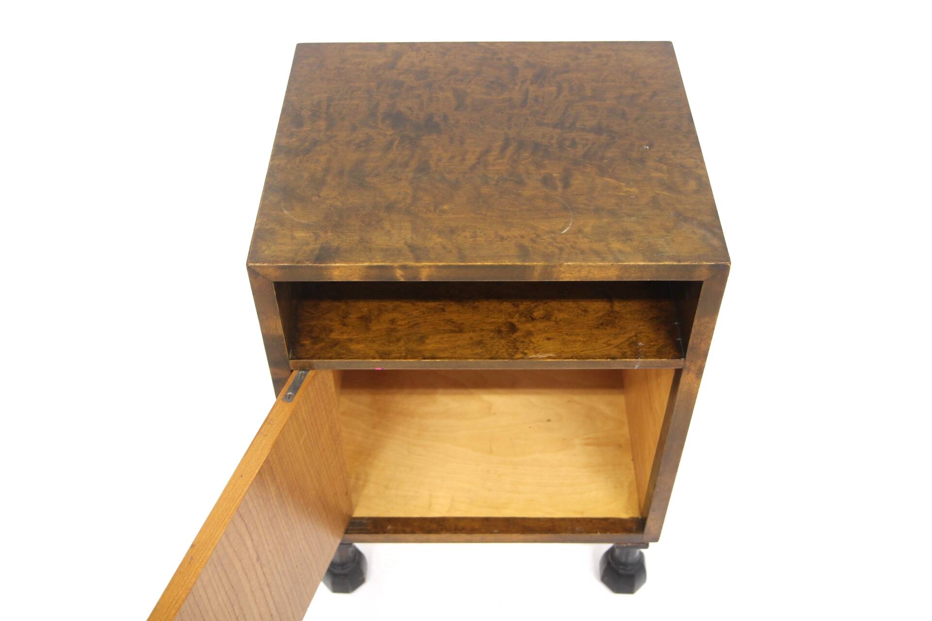 Birch bedside table, Axel Larsson for Bodafors, Sweden, 1960