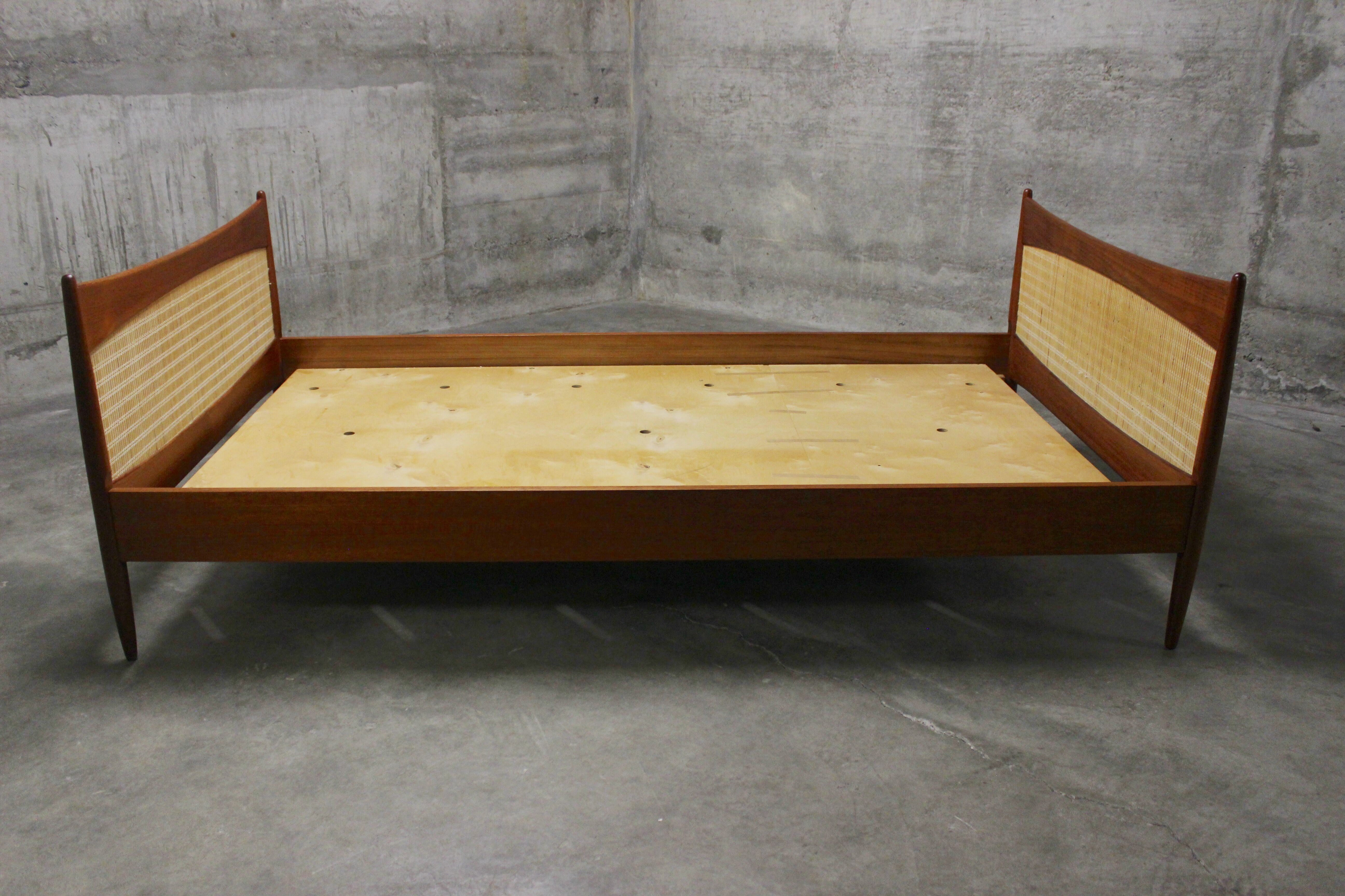 Teak Mid-Century Bed 110cm