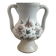 Small stoneware vase with handles and floral motifs Enameled In very good condition
