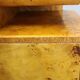 Pair of Art Deco burl wood nightstands, Czechoslovakia, 1940s