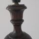 Wooden lamp base turns