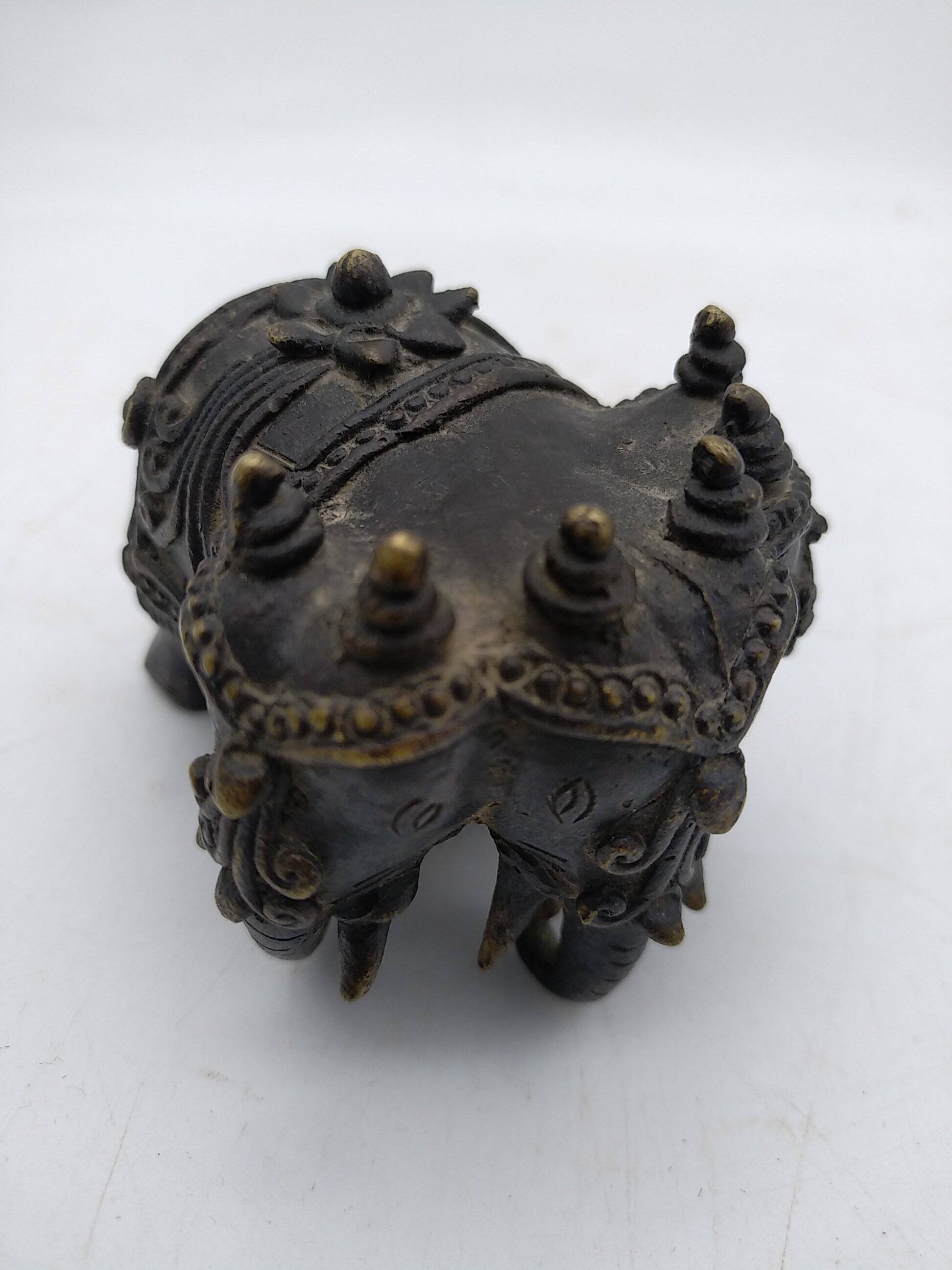 Airavata elephant in bronze. 19th century India.