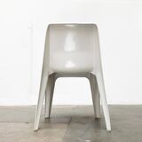 Stackable German chair in mid-century space age style by Helmut Bätzner for Bofinger, 1960s.