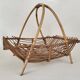 Basket newspaper holder rattan magazines