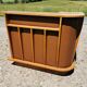 Corner bar and old stool from the 60s/ 70s, seventies skaï, vintage