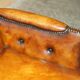 Fauteuil Club Chesterfield en Cuir Teint à la Main