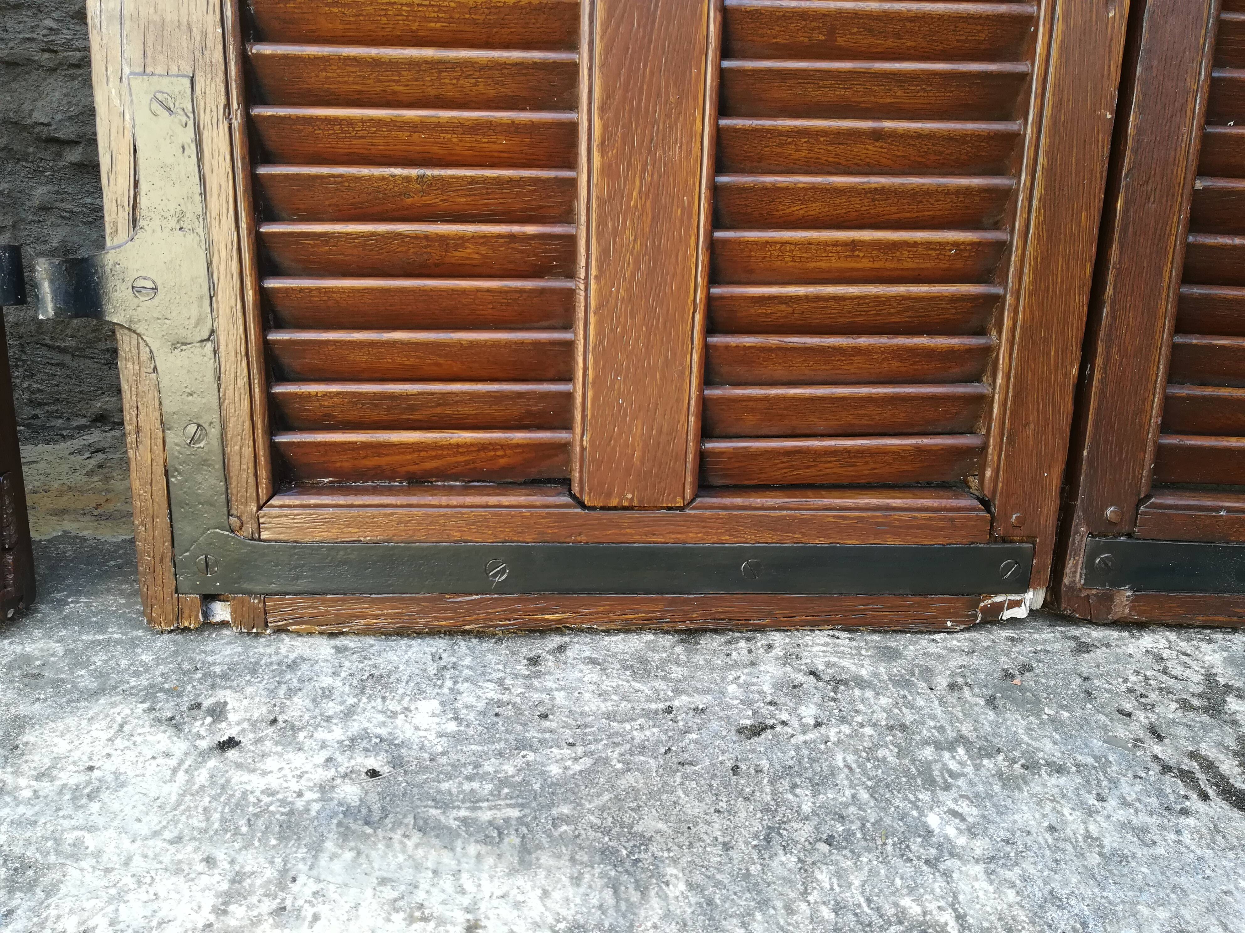 Oak shutters