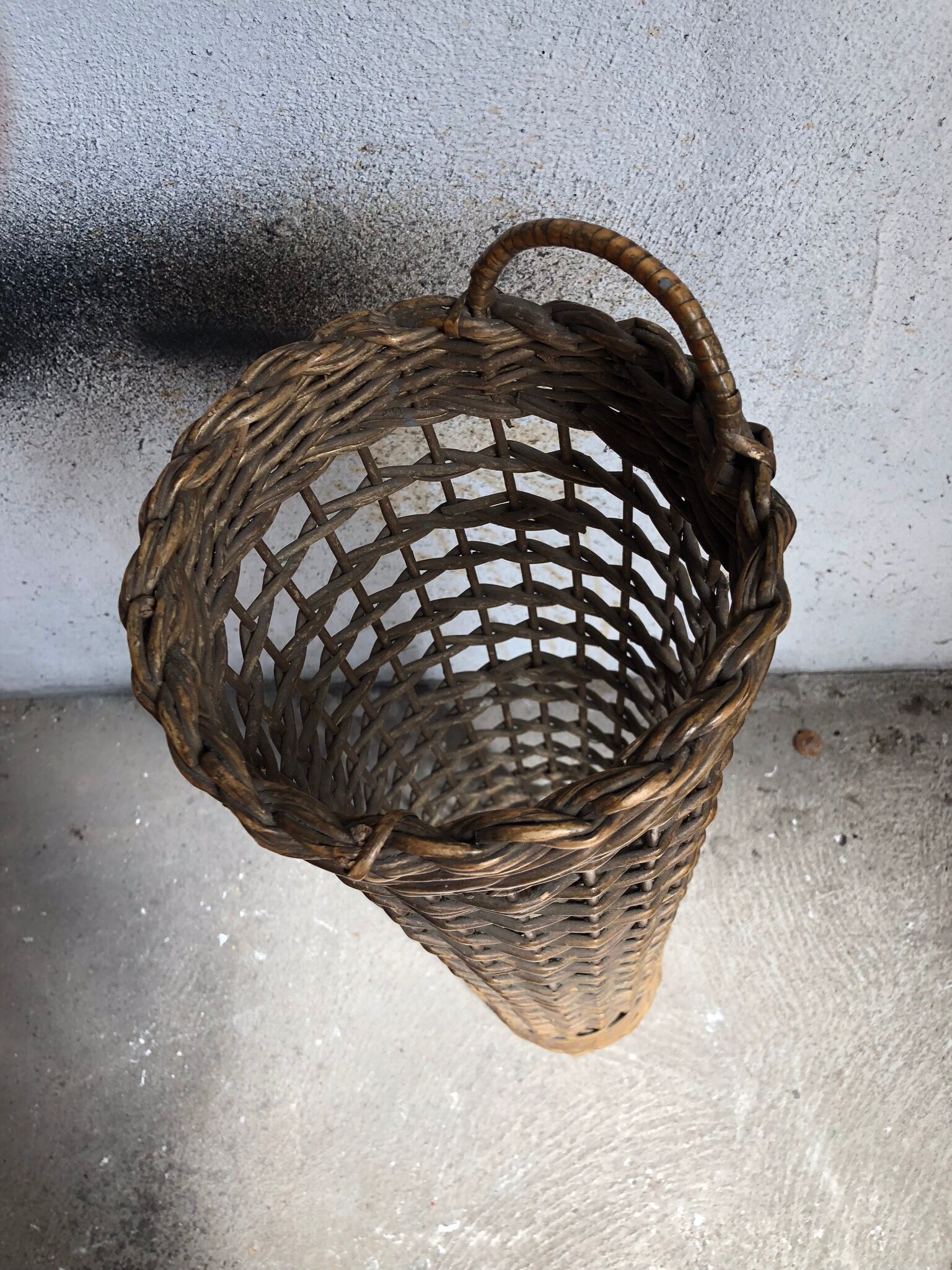 Door umbrella vintage rattan