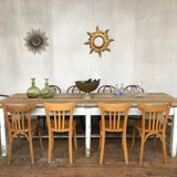 Vintage farm or workshop table early 20th century design
