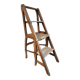 Antique French Oak Ladder Library Chair – Metamorphic Stepladder Chair