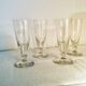 4 flûtes à champagne en verre soufflé