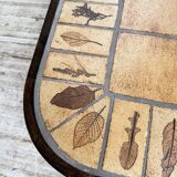 Capron “herbarium” oval coffee table