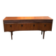 Curved teak enfilade from the 1960s in London.