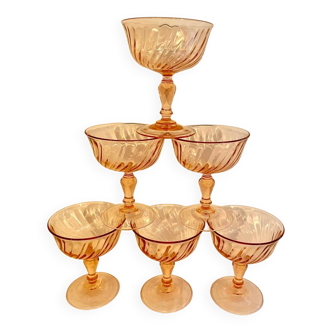 Roseline champagne glasses set of 6 glasses