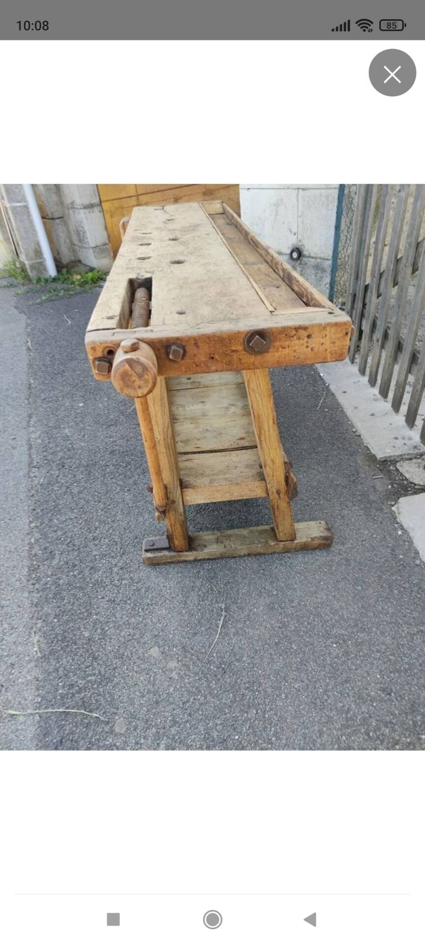 Petit établi d'atelier 