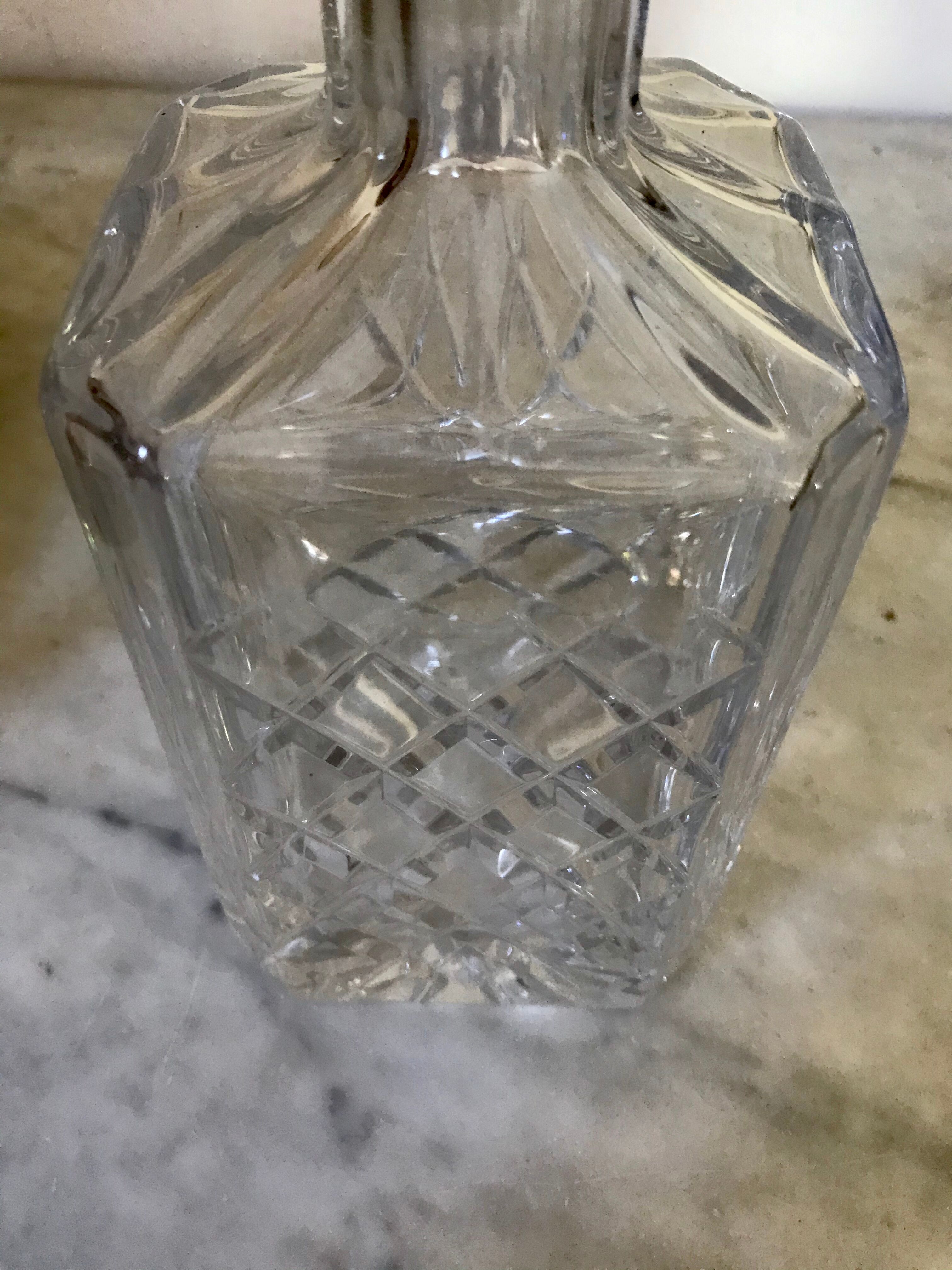 Crystal whisky carafe