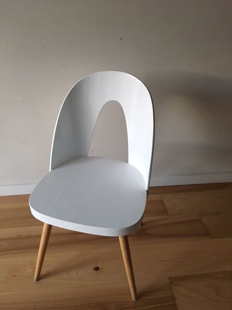 White dining chair by Antonin Suman for Tatra, 1960