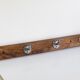 Wall coat rack in wood and metal