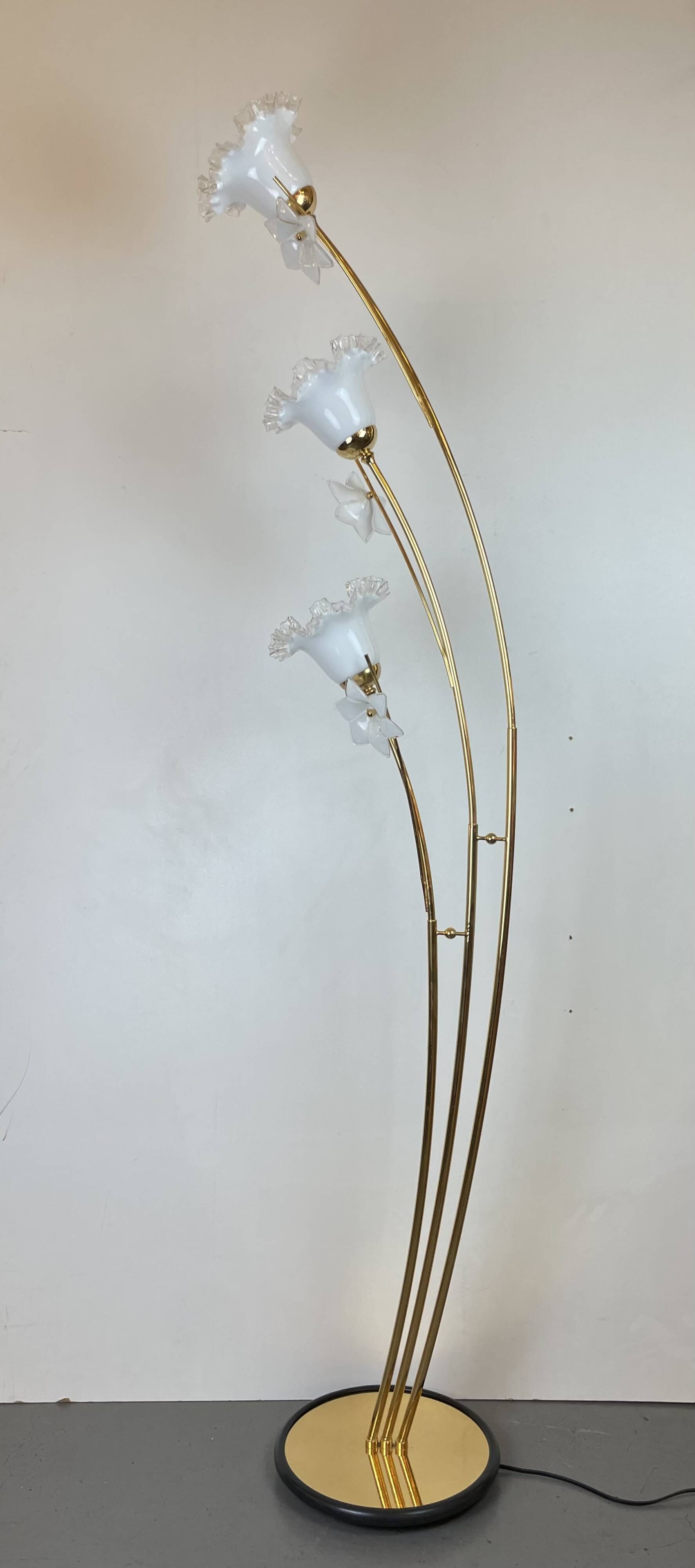 Golden Murano Floor Lamp, 1980s