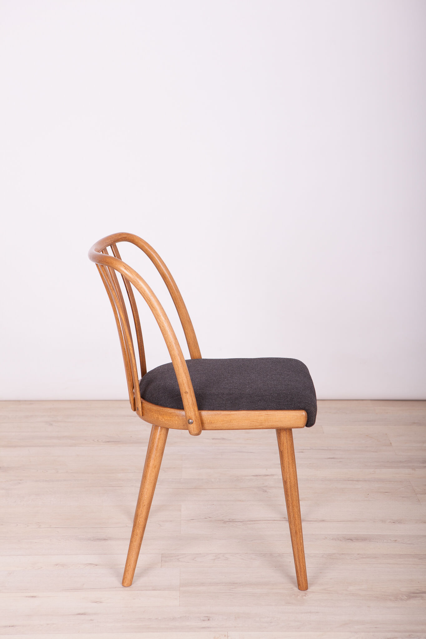 Black Dining Chairs by Antonin Suman for Ton, 1960s, Set of 4