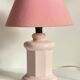 Vintage Pink Ceramic Lamp
