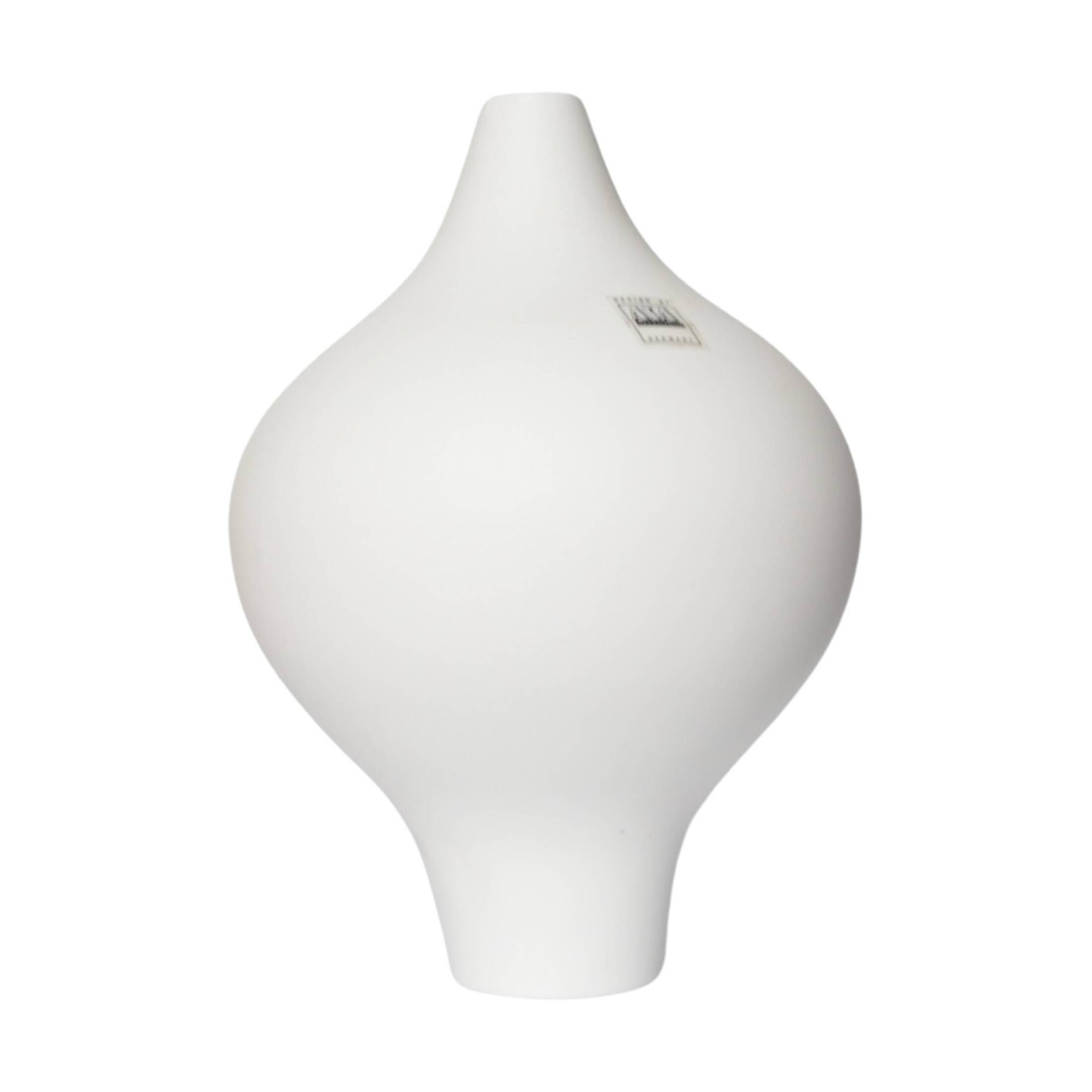 White, minimalist Asa vase, Germany, 1980s.