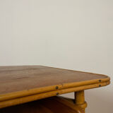 Vintage desk in bamboo and rattan